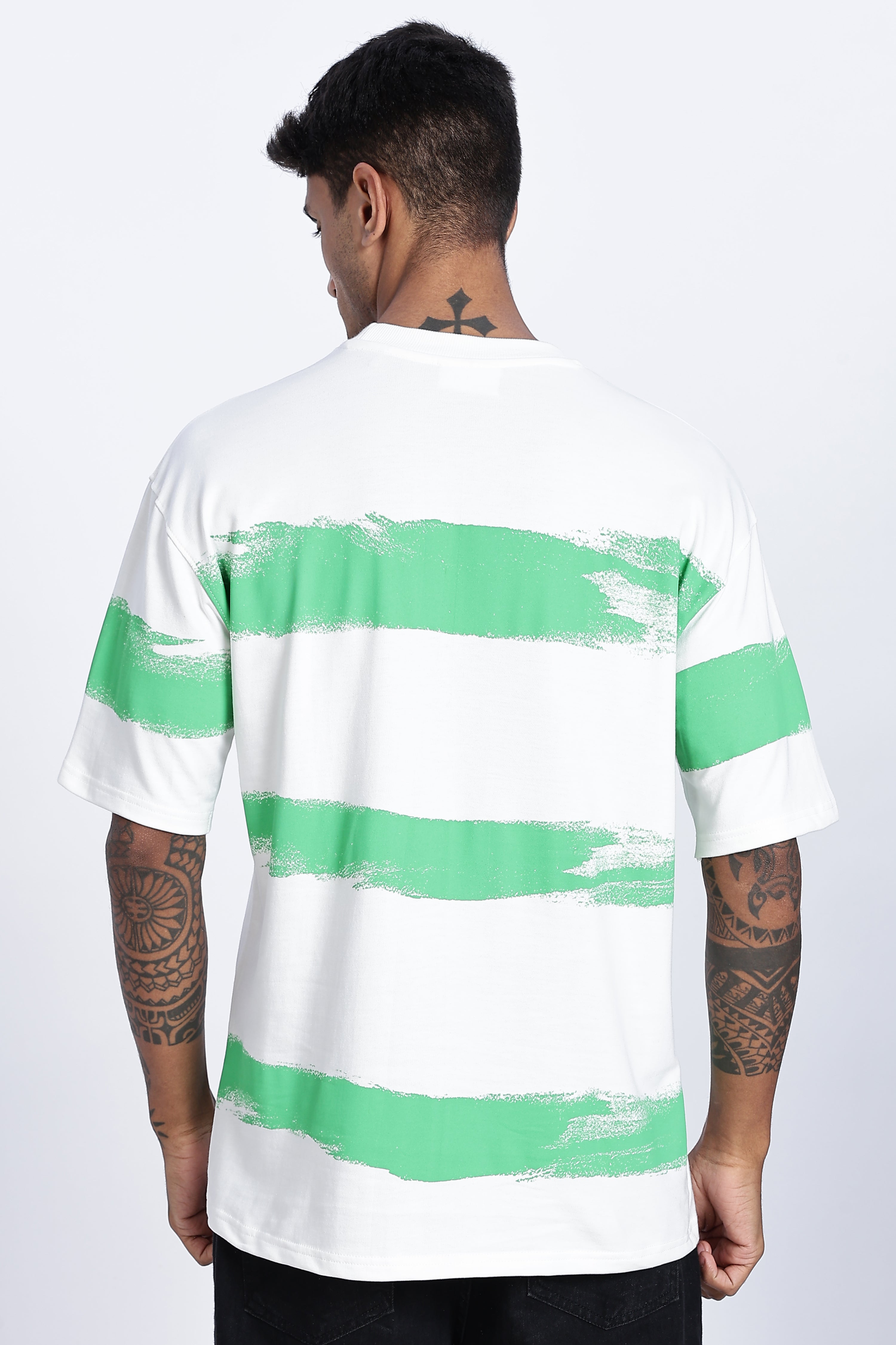 SNIPES Mint Brushstroke Oversized T-Shirt - Snipes