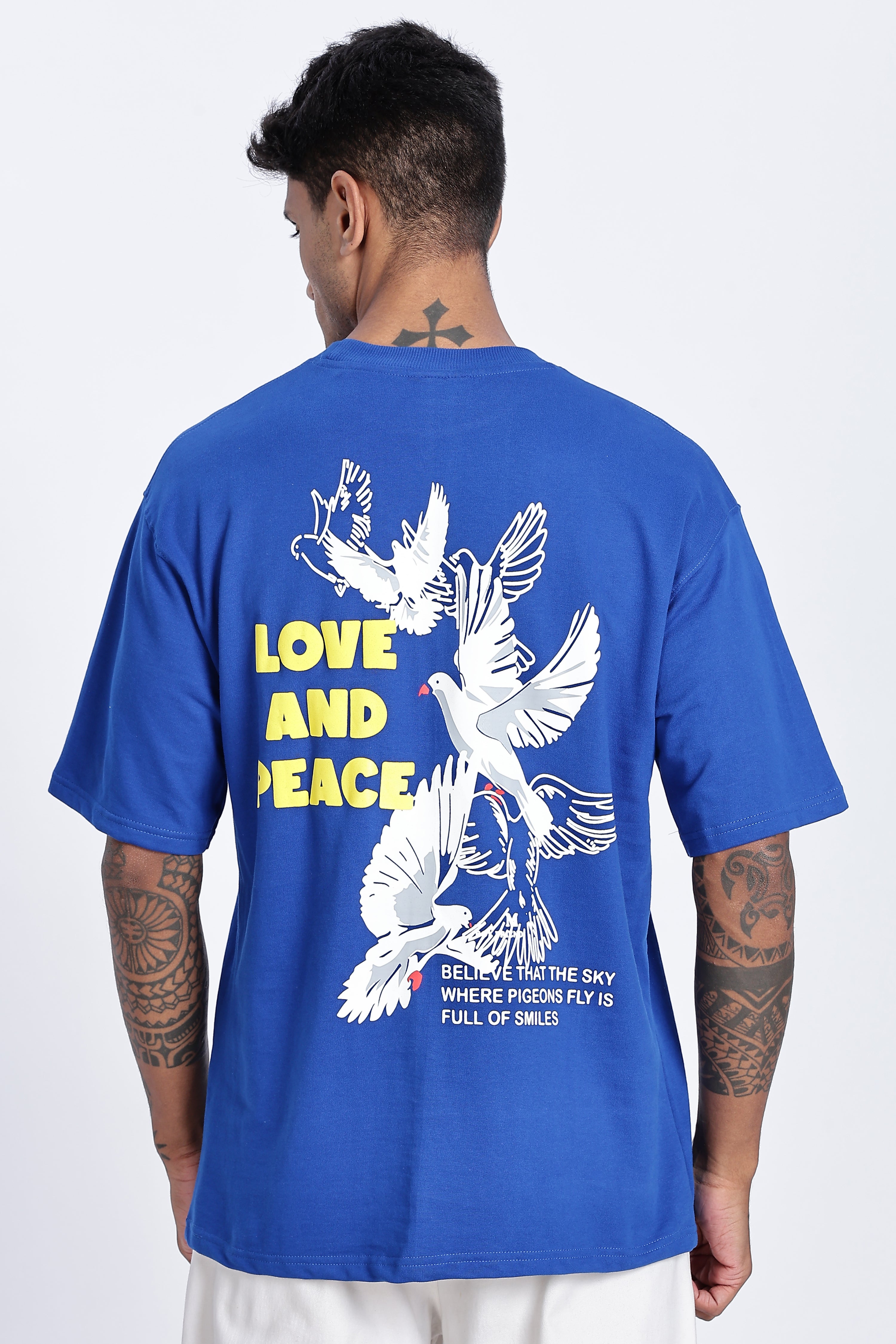 Love & Peace Graphic Oversized T-Shirt Secondary image