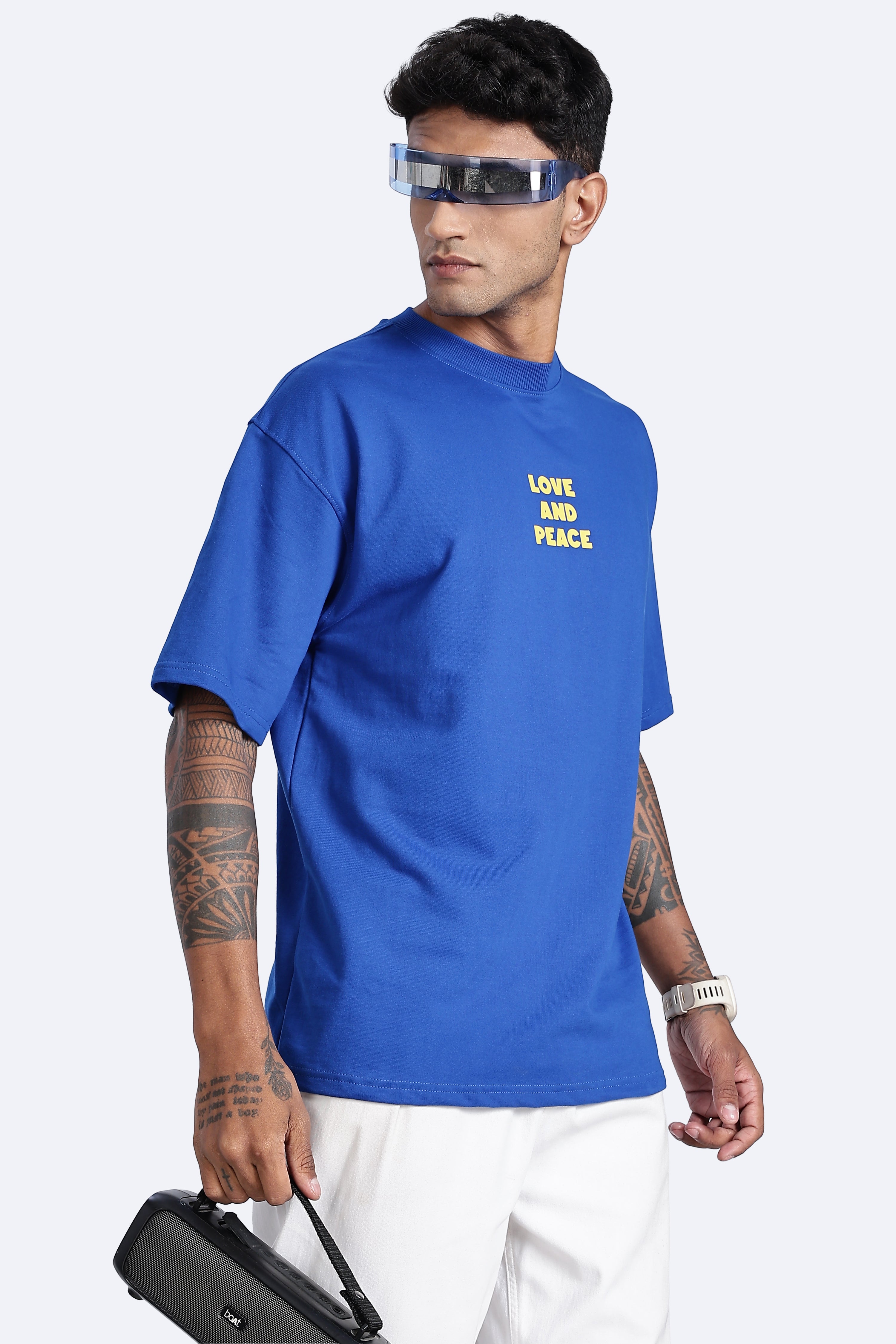 Love & Peace Graphic Oversized T-Shirt - Snipes