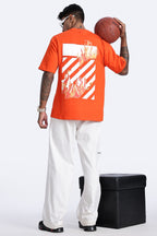 SNIPES Flame Stripe Oversized T-Shirt - Snipes