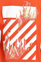 SNIPES Flame Stripe Oversized T-Shirt - Snipes