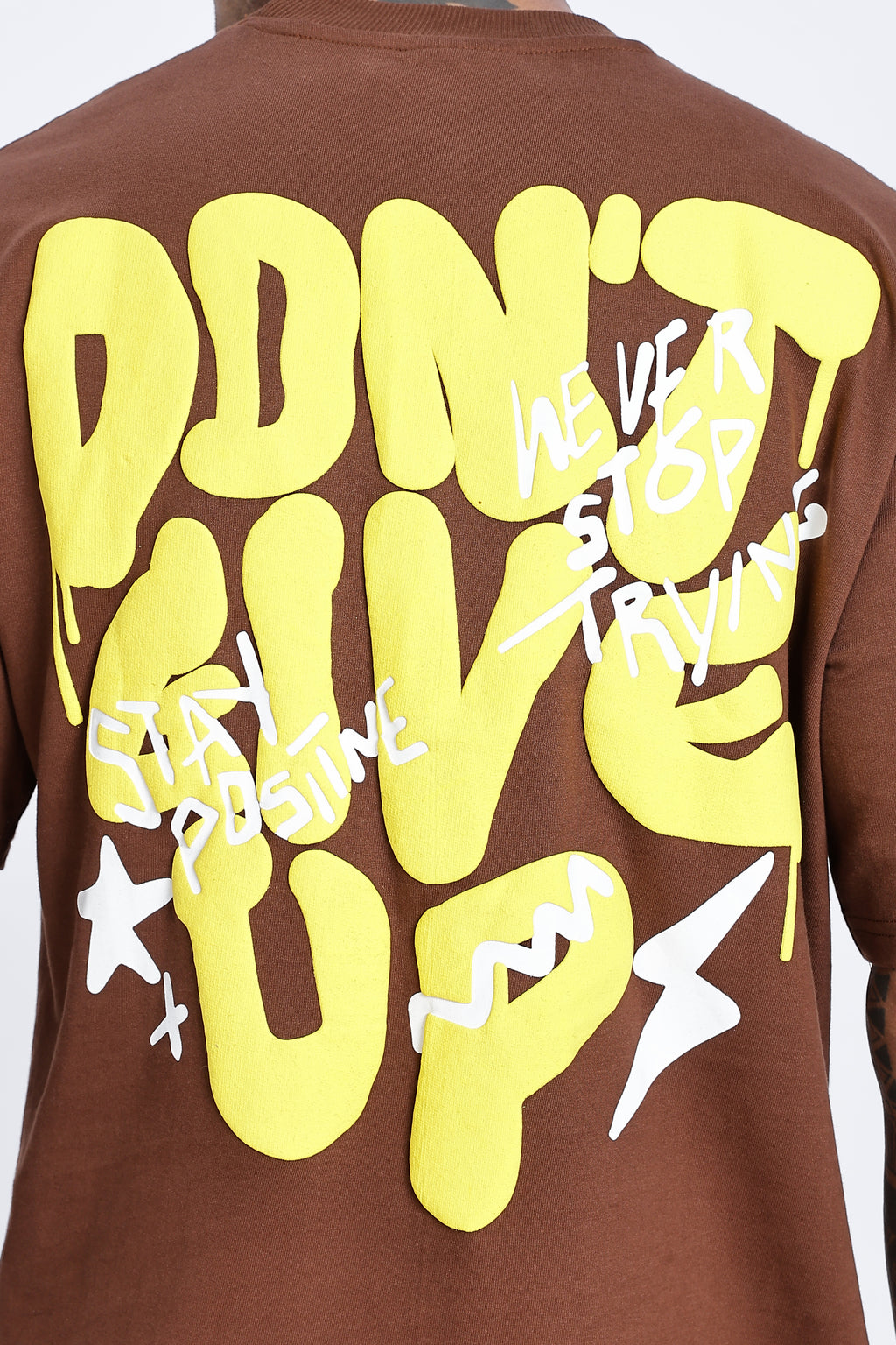 Don't Give Up Graphic Oversized T-Shirt - Snipes