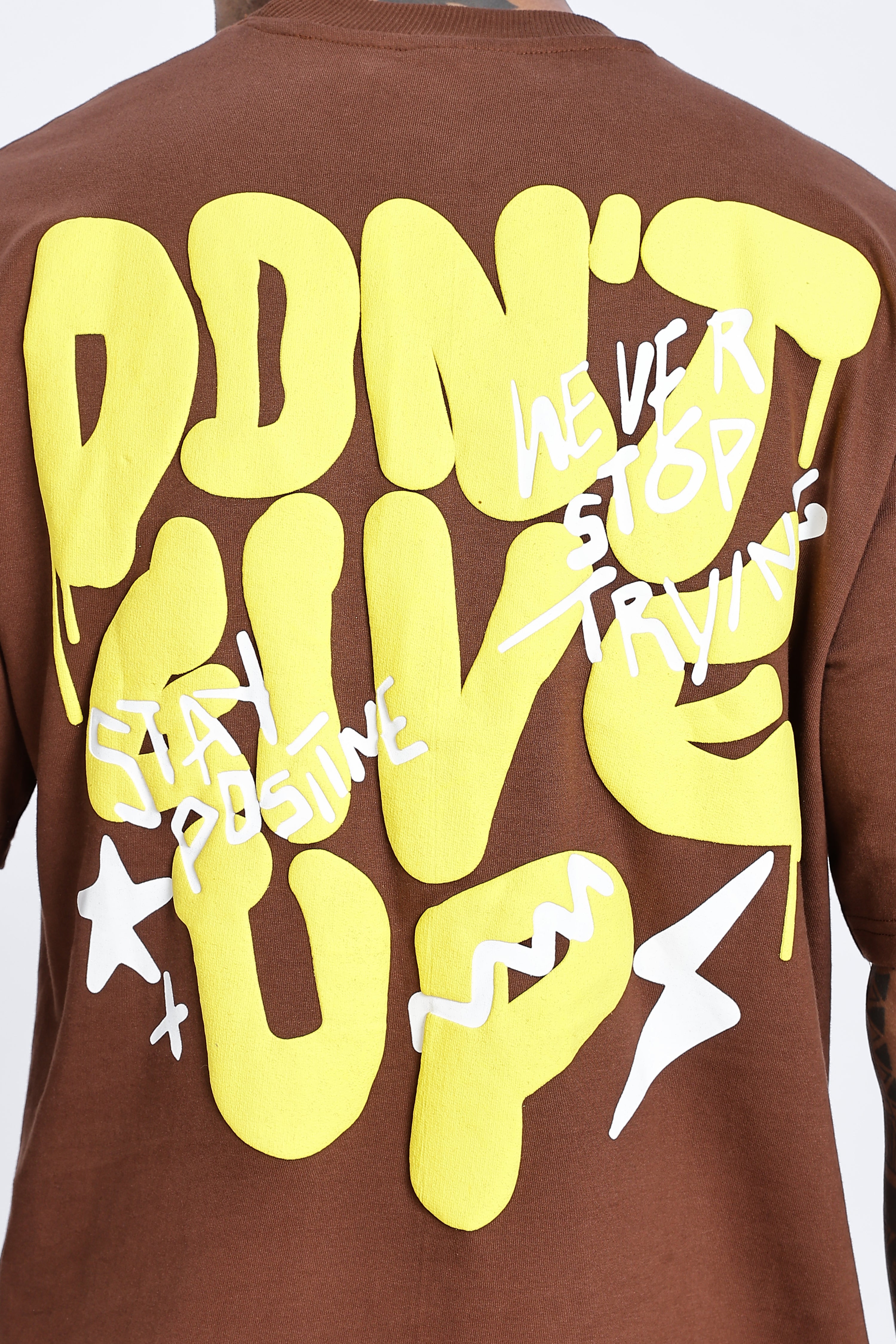 Don't Give Up Graphic Oversized T-Shirt - Snipes