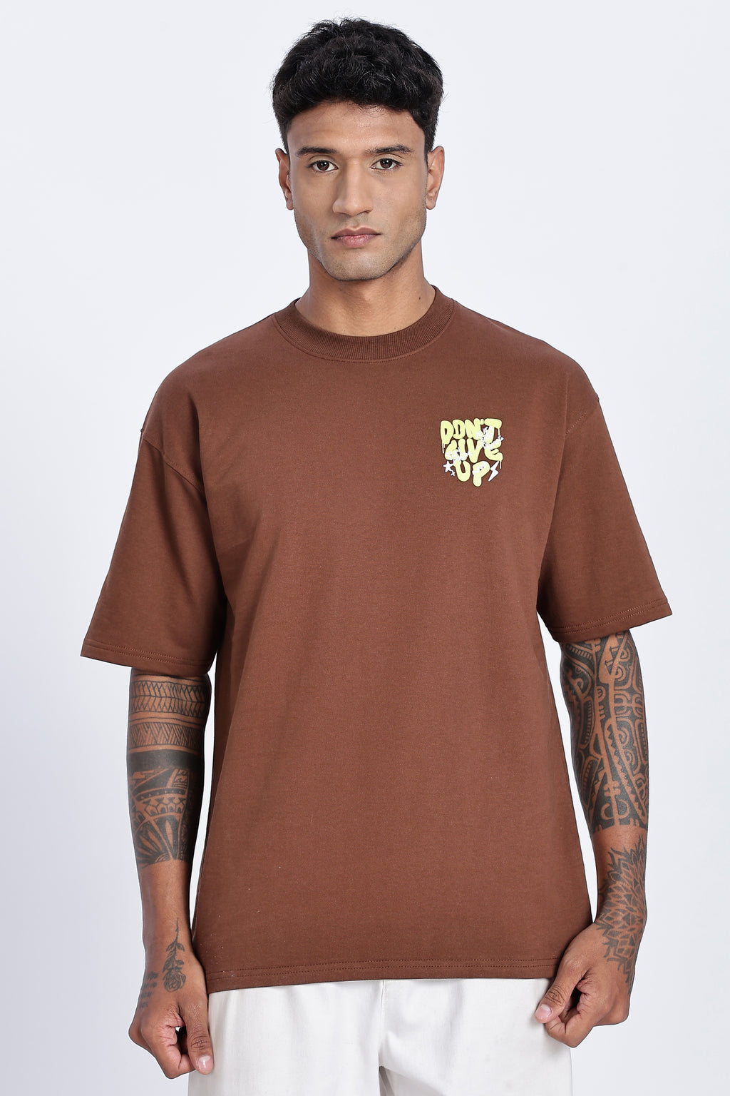 Don't Give Up Graphic Oversized T-Shirt - Snipes