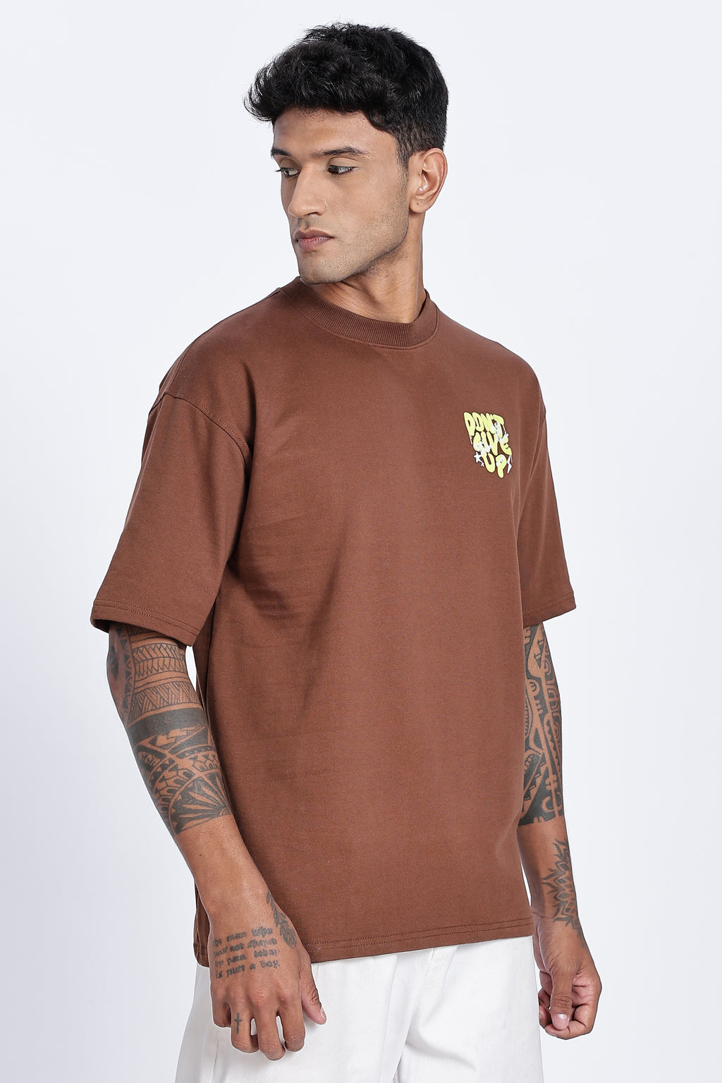 Don't Give Up Graphic Oversized T-Shirt - Snipes