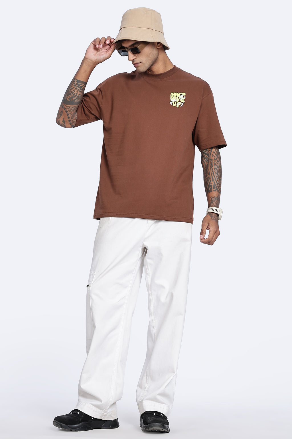 Don't Give Up Graphic Oversized T-Shirt - Snipes