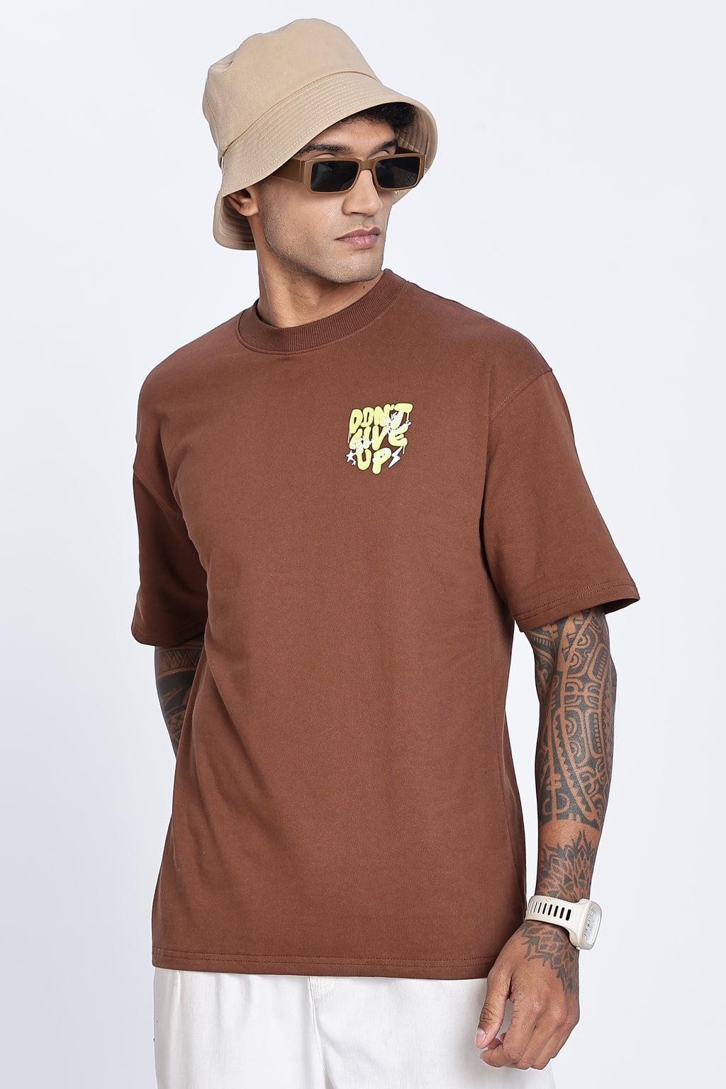 Don't Give Up Graphic Oversized T-Shirt - Snipes