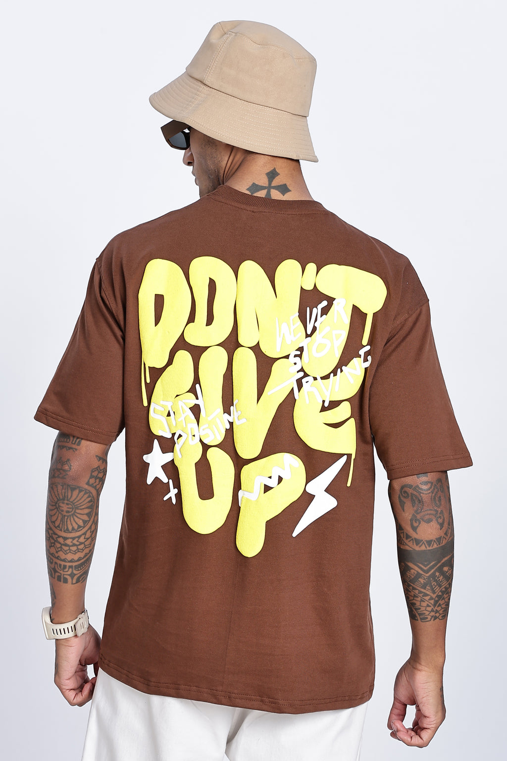 Don't Give Up Graphic Oversized T-Shirt - Snipes