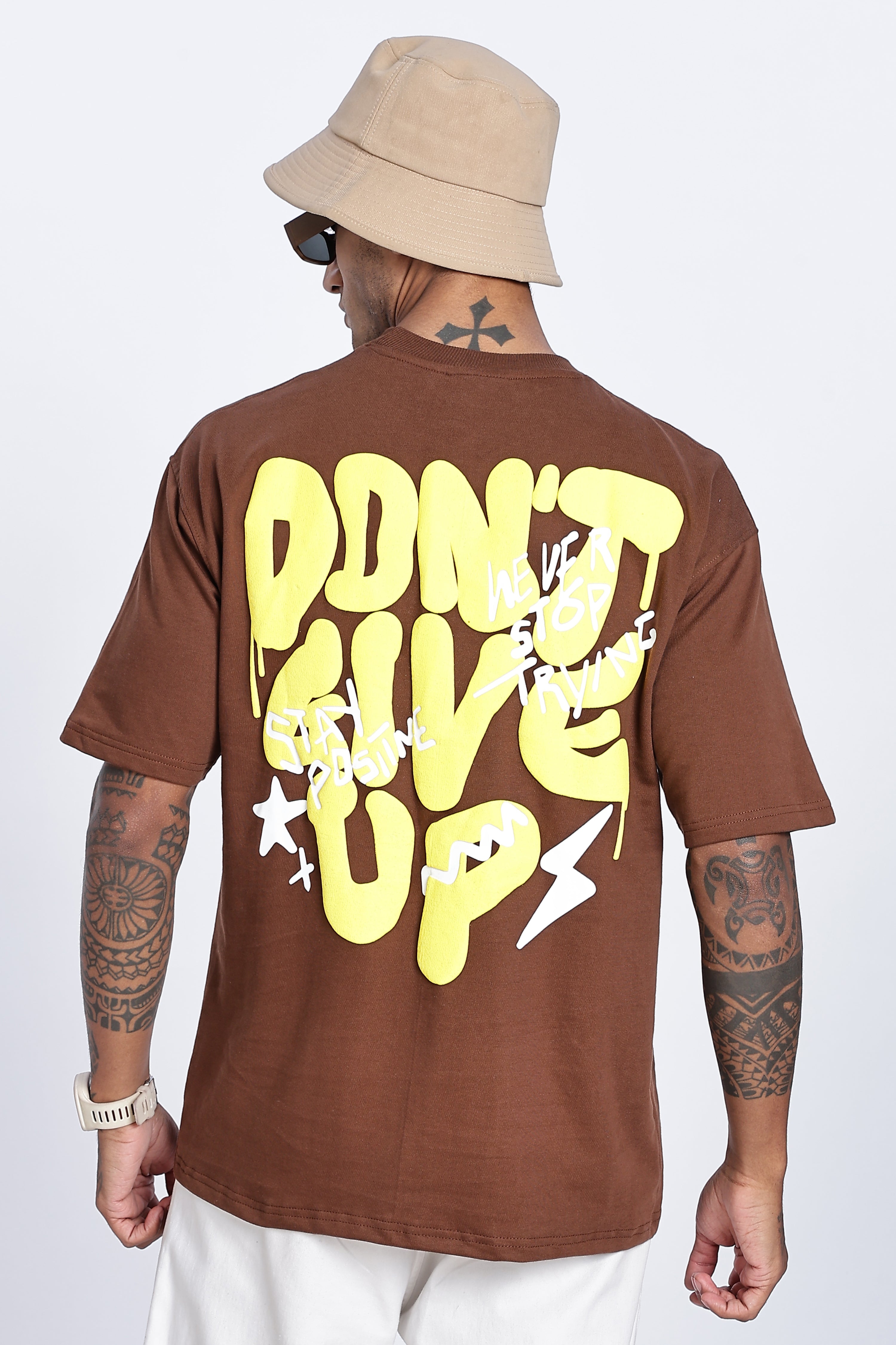 Don't Give Up Graphic Oversized T-Shirt - Snipes