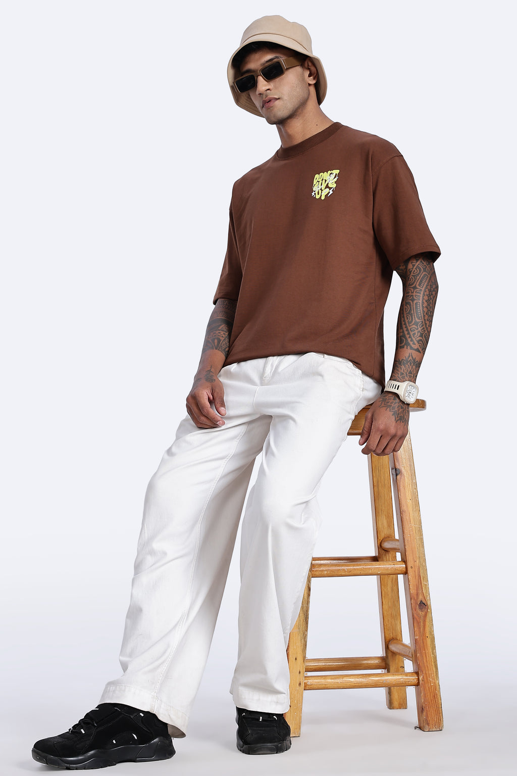 Don't Give Up Graphic Oversized T-Shirt - Snipes