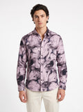 Men’s Abstract Marble Foil Print Full Sleeve Shirt