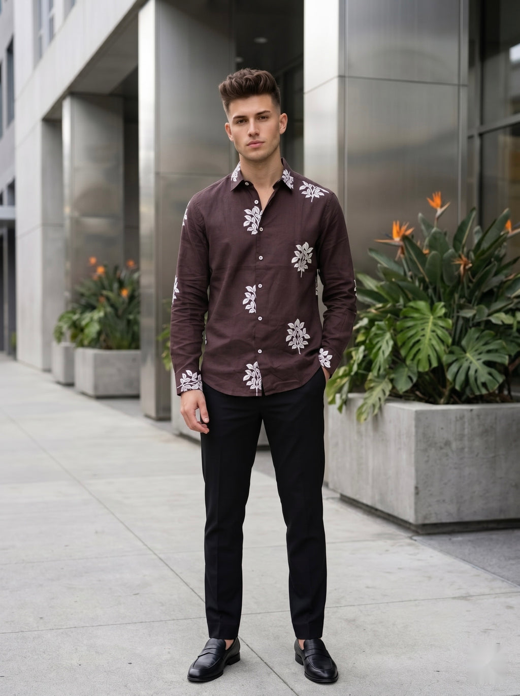 Embroidery Linen Shirts