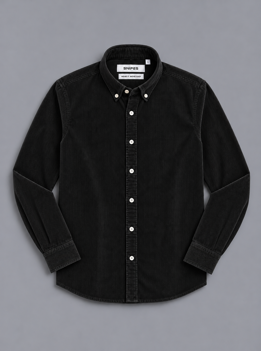 Men’s Corduroy Shirt with Button-Down Collar - Snipes