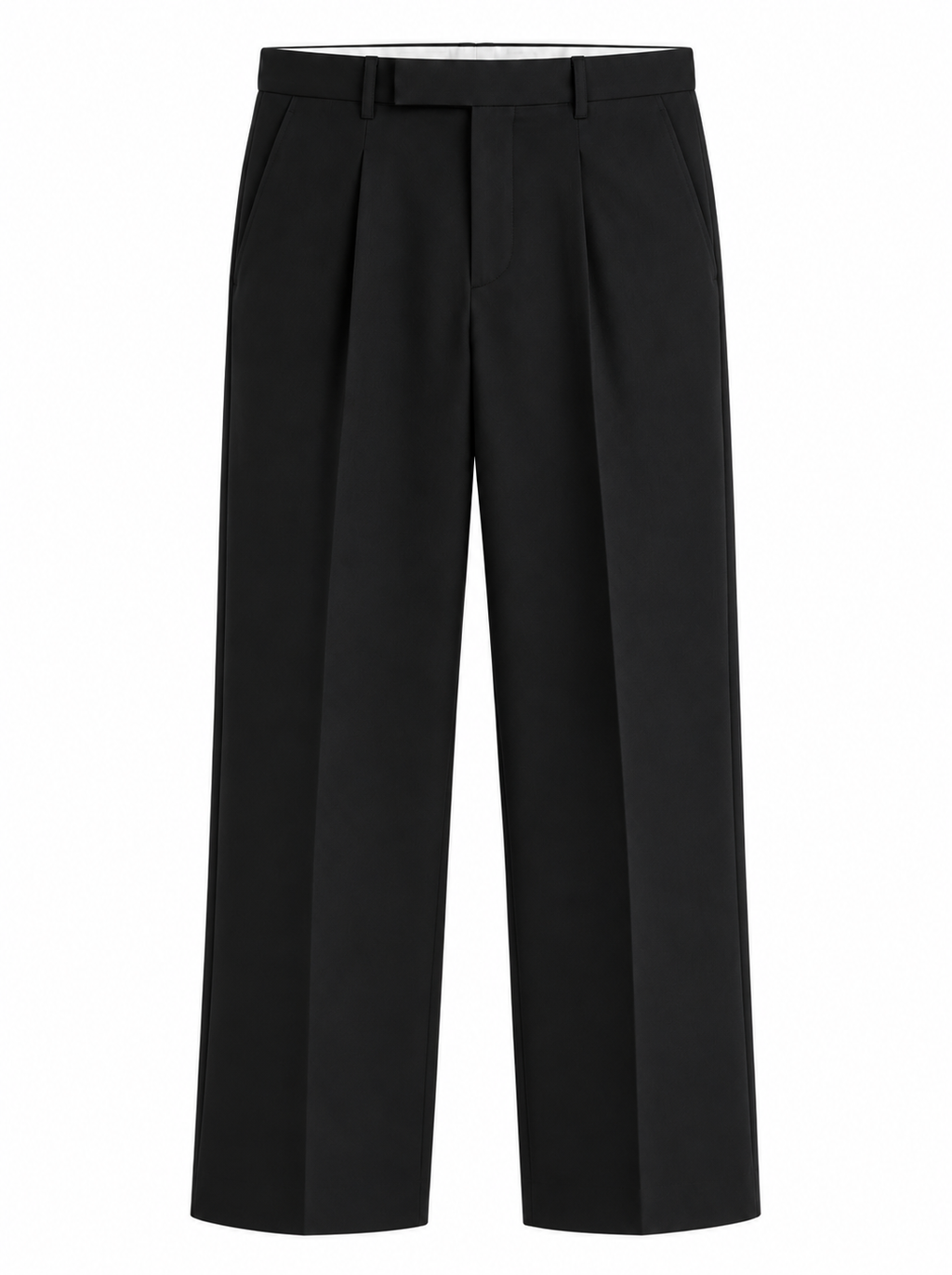 Men’s Korean Fit Pleated Wide Leg Formal Trousers