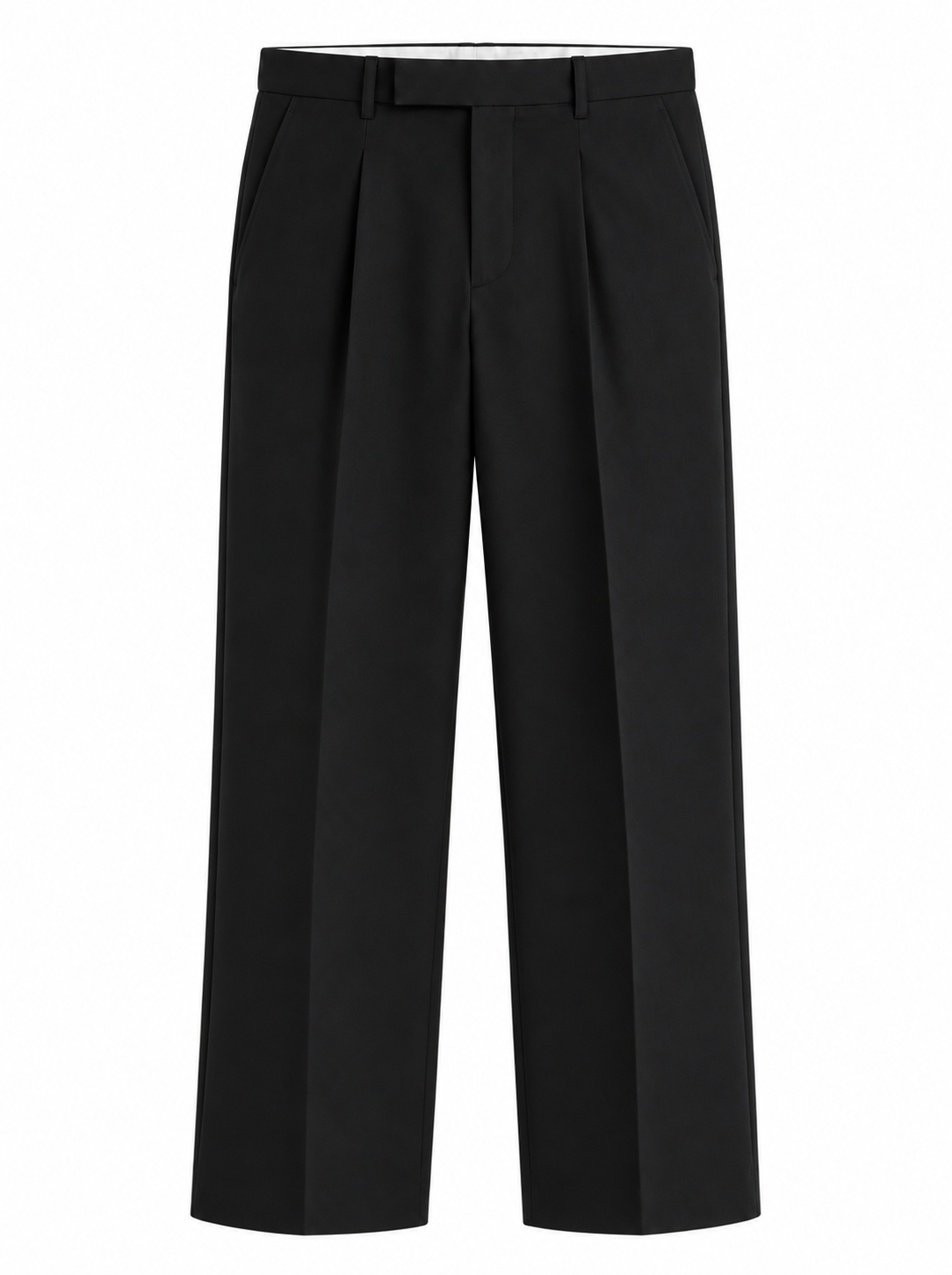 Men’s Korean Fit Pleated Wide Leg Formal Trousers