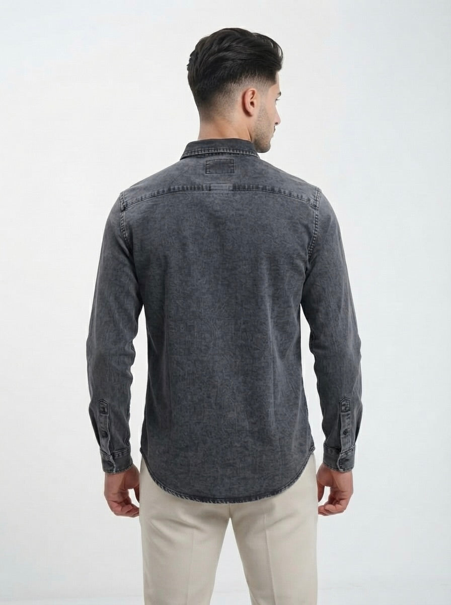 Men’s Full Sleeve Denim Casual Shirt