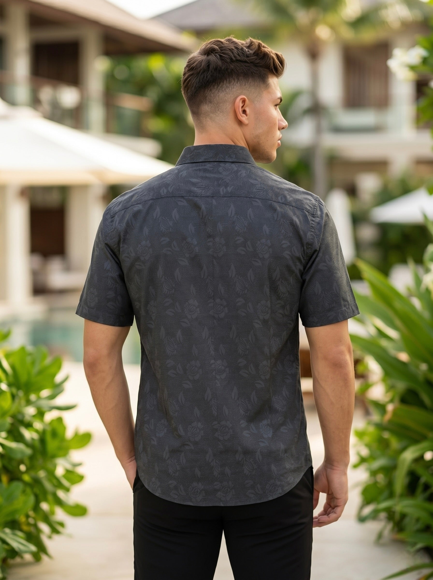 Floral Textured Jacquard Shirt