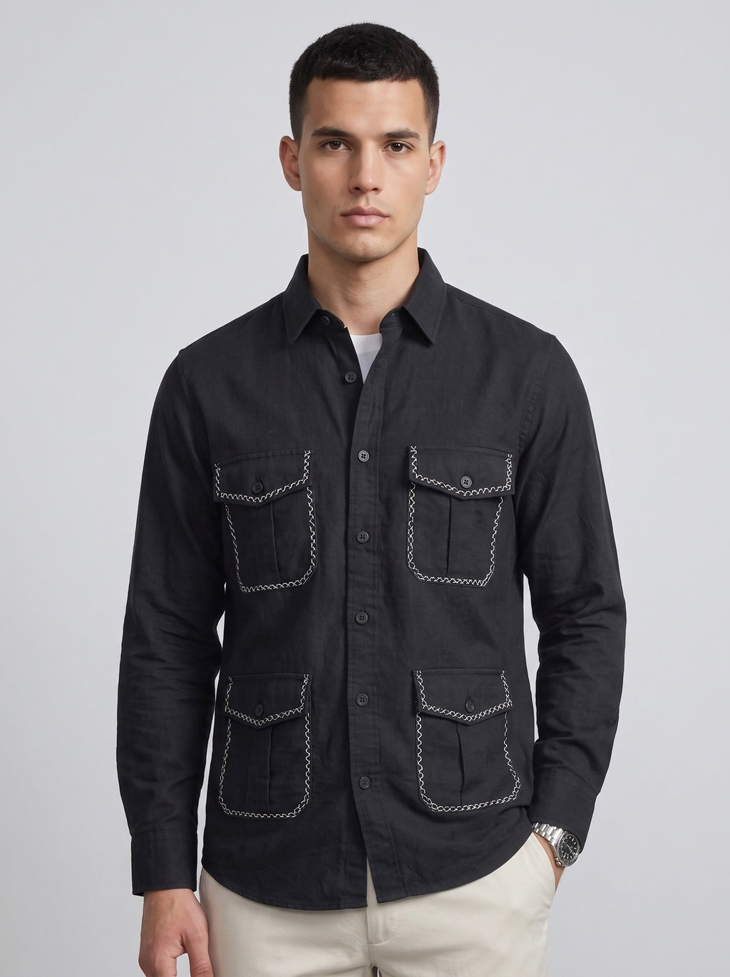 Men’s Four-Pocket Utility Shirt