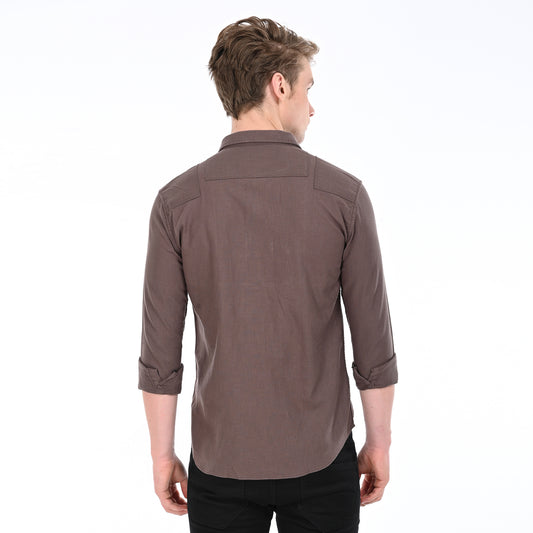 Plain Shirt With Patch