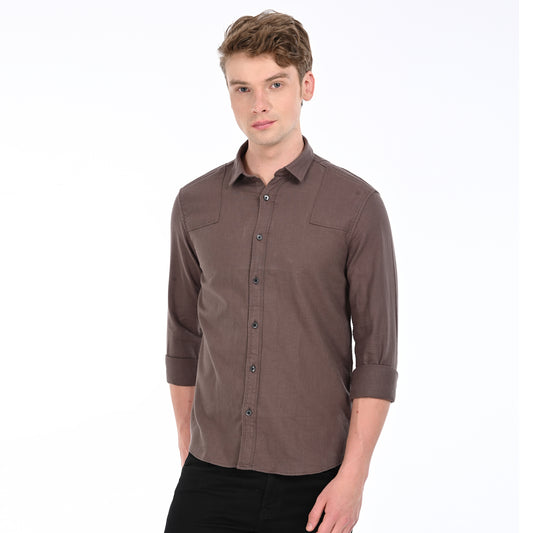 Plain Shirt With Patch