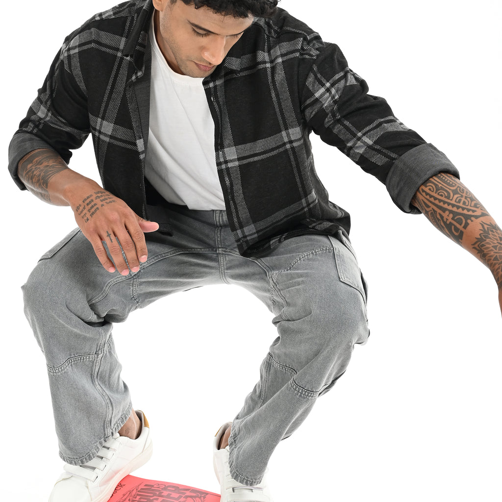 Black & White Checked Shirt - Snipes