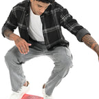 Black & White Checked Shirt - Snipes