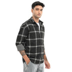 Black & White Checked Shirt - Snipes