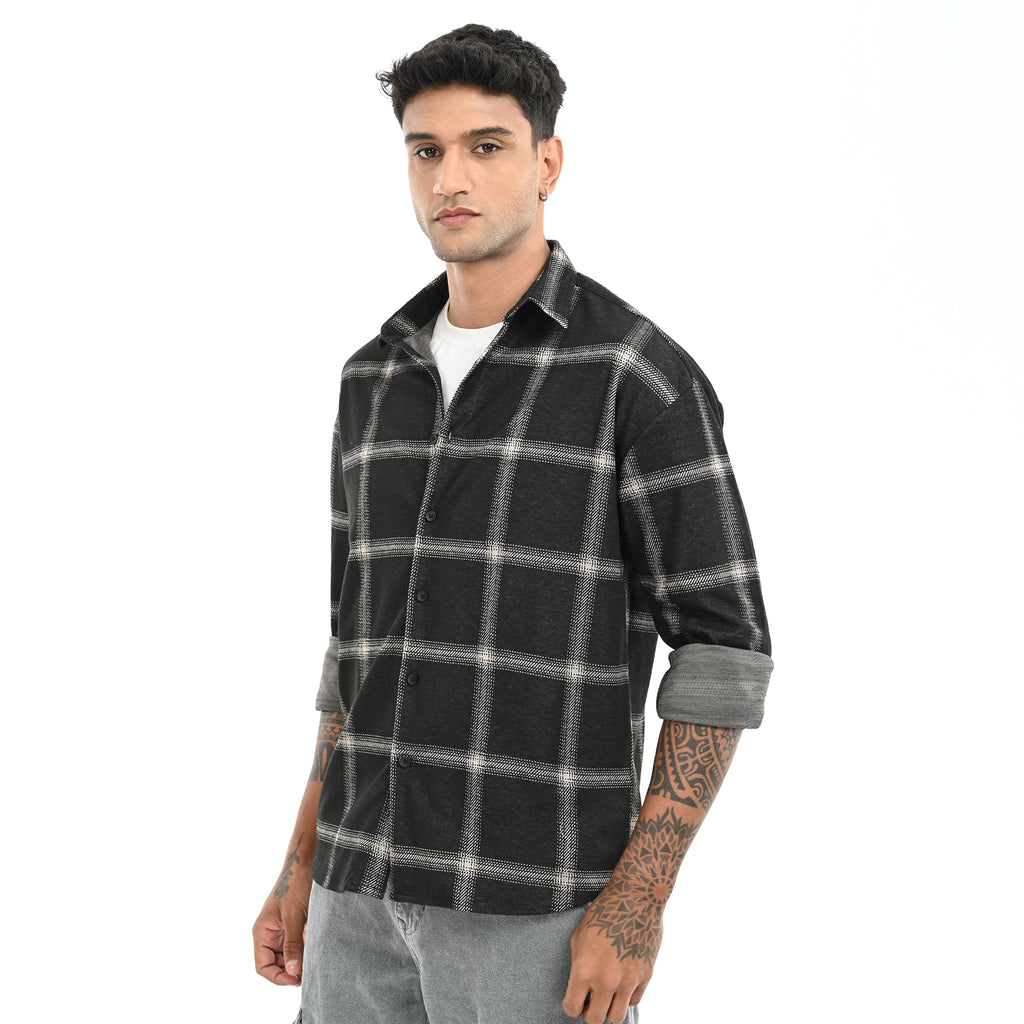 Black & White Checked Shirt - Snipes