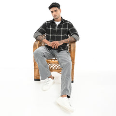 Black & White Checked Shirt
