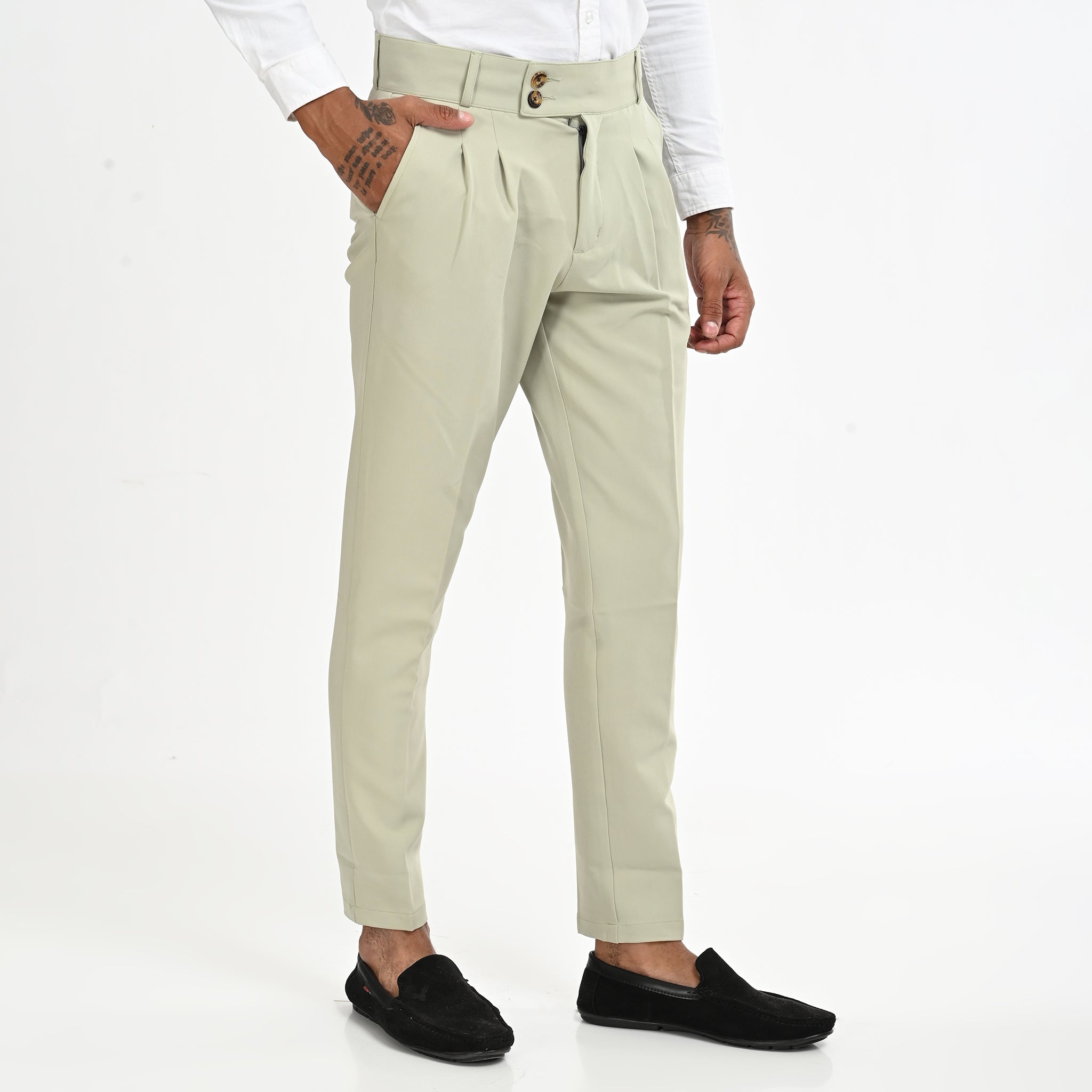Classic Gurkha Trousers  –  Tailored Fit with Adjustable Waist Secondary image