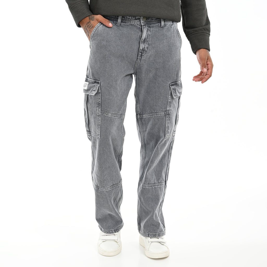 Baggy Fit Denim Cargo - Snipes
