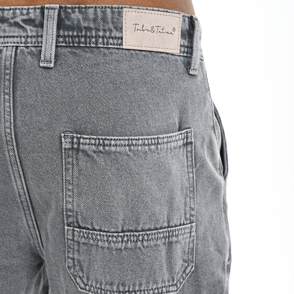 Baggy Fit Denim Cargo - Snipes