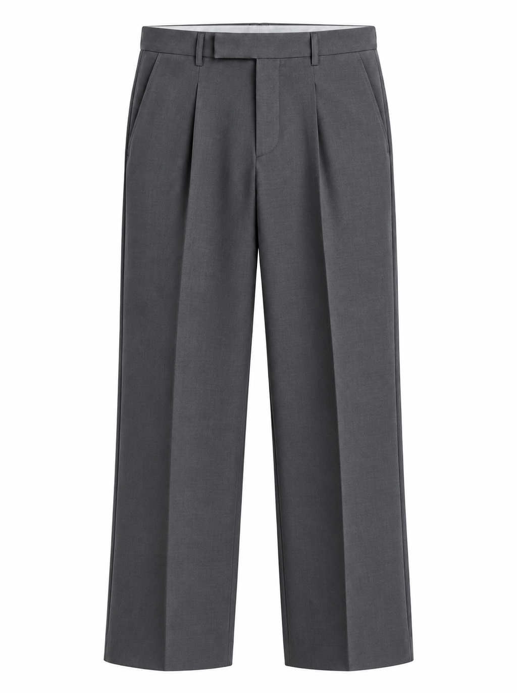 Men’s Korean Fit Pleated Wide Leg Formal Trousers