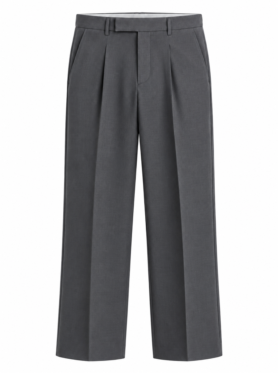 Men’s Korean Fit Pleated Wide Leg Formal Trousers