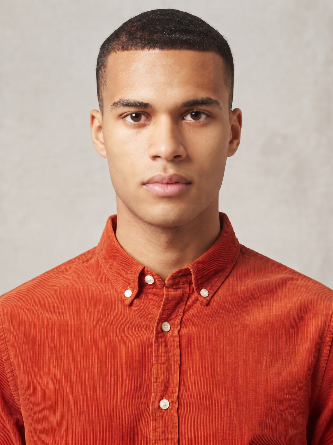 Men’s Corduroy Shirt with Button-Down Collar - Snipes