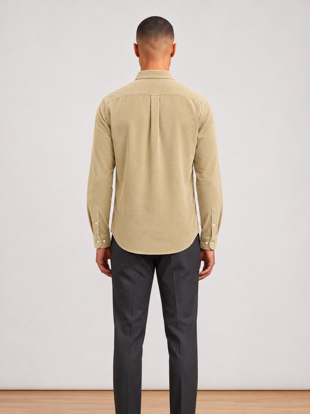 Men’s Corduroy Shirt with Button-Down Collar - Snipes