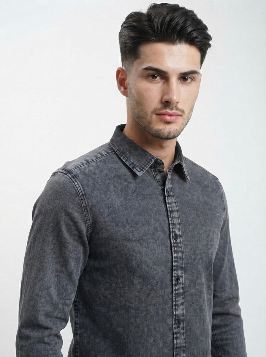 Men’s Full Sleeve Denim Casual Shirt