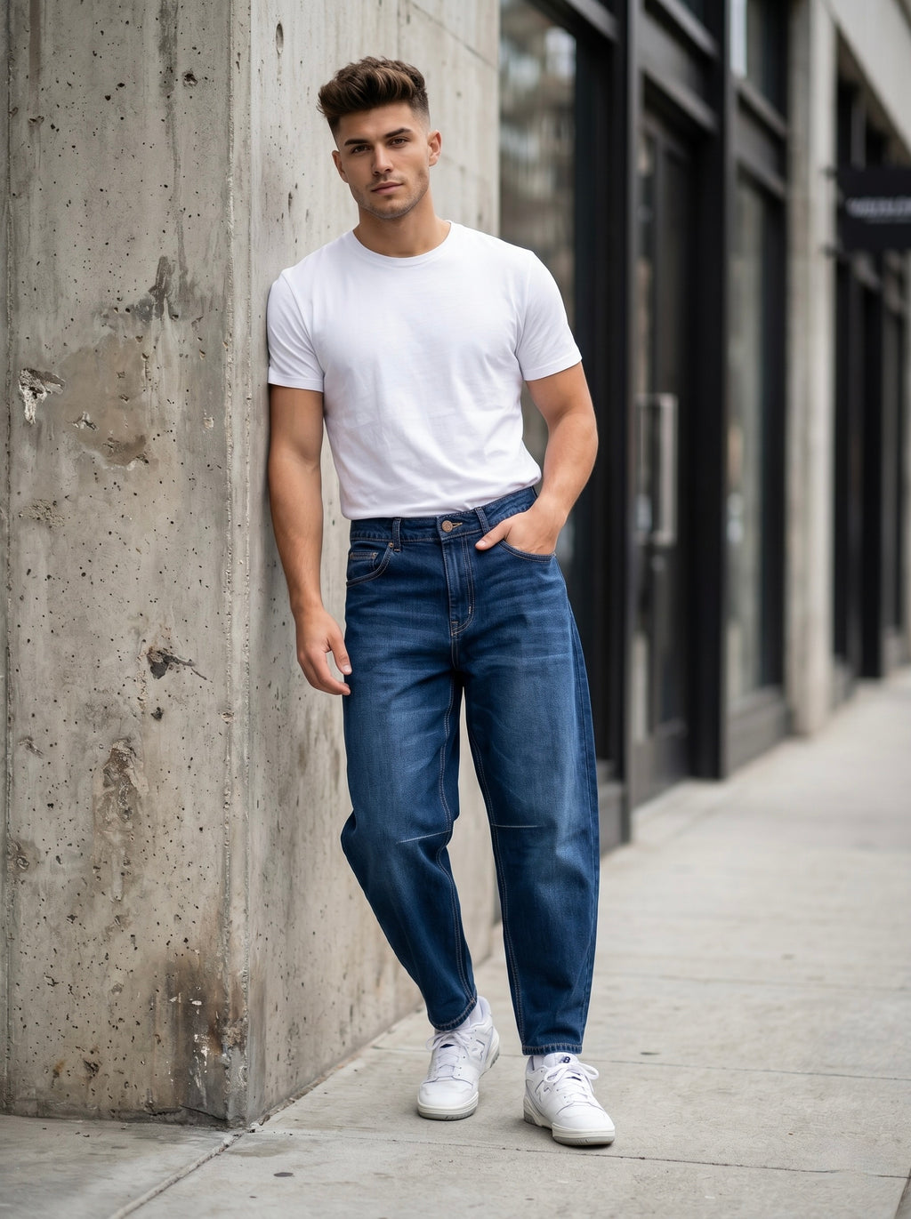 Barrel-Fit Jeans