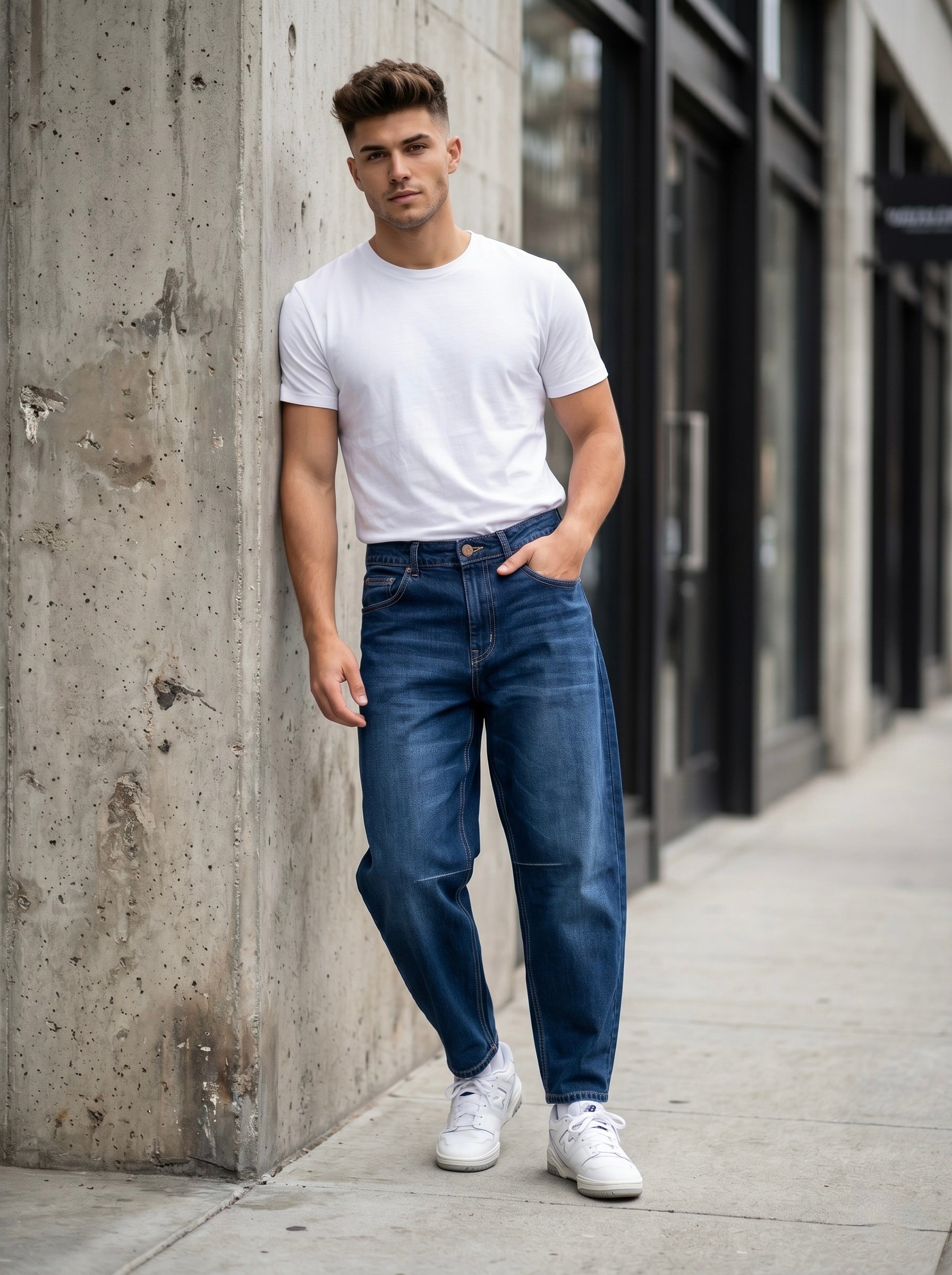 Barrel-Fit Jeans