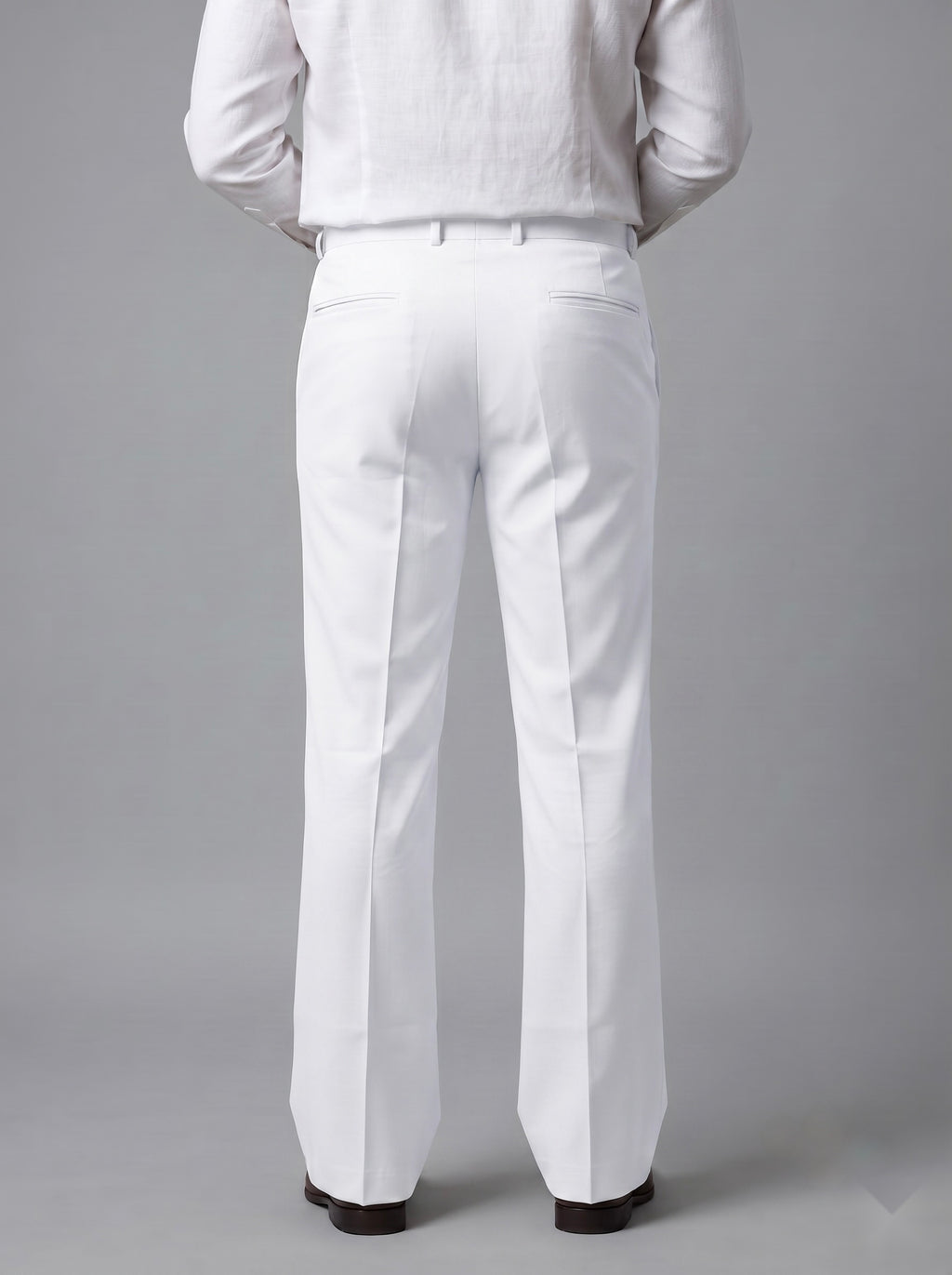 Snipes formal bootcut pants with tailored fit, shown on a hanger in a neutral setting, highlighting the sleek design and fabric.