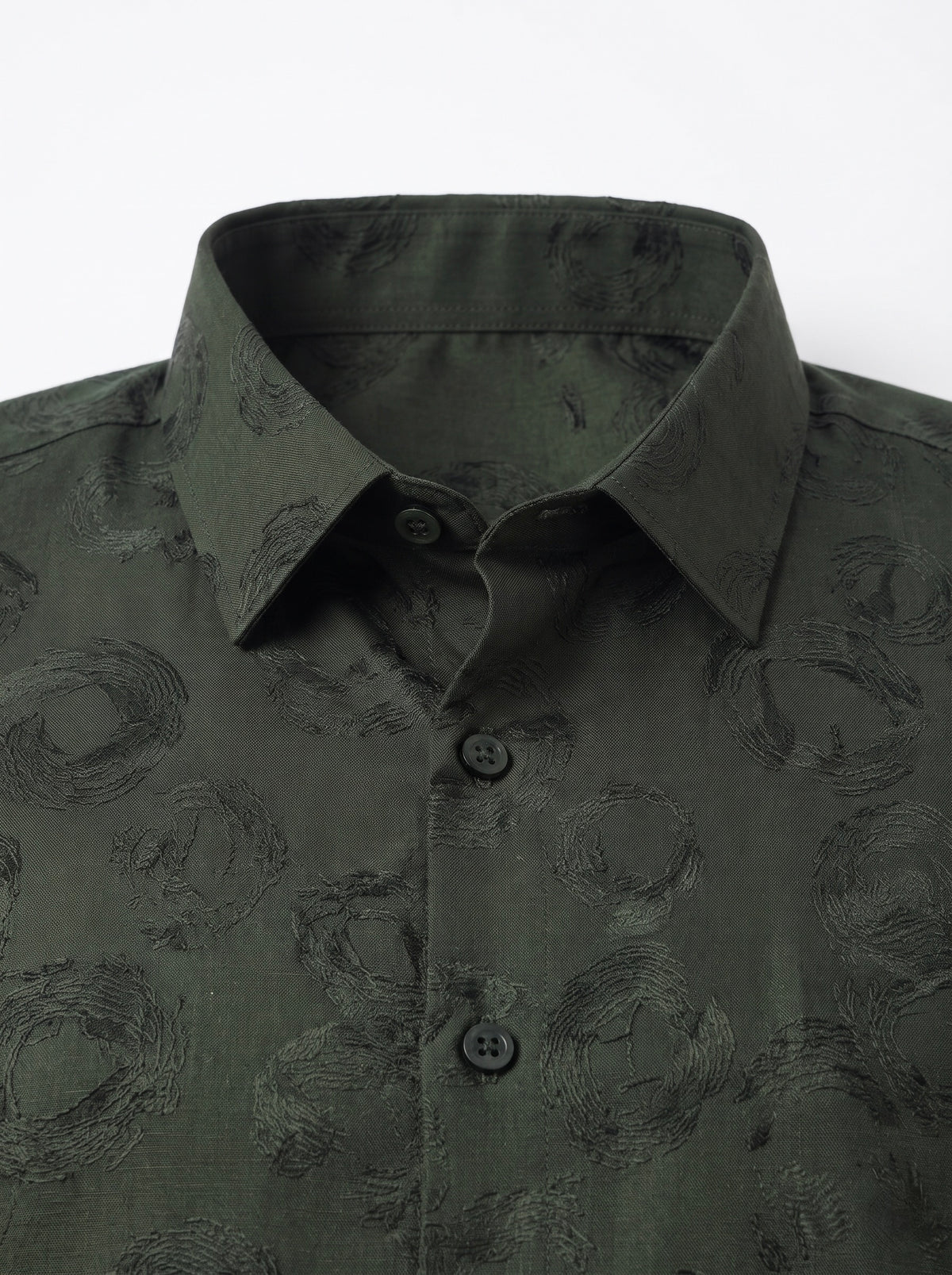 Men’s Swirl Pattern Party Wear Shirt