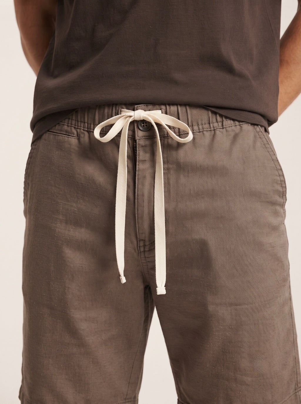 Men’s Drawstring Linen Casual Shorts