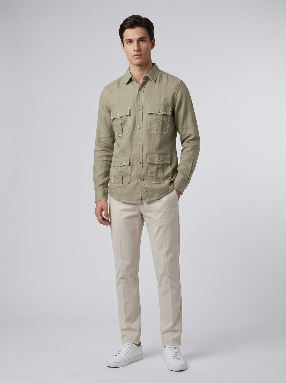 Men’s Four-Pocket Utility Shirt