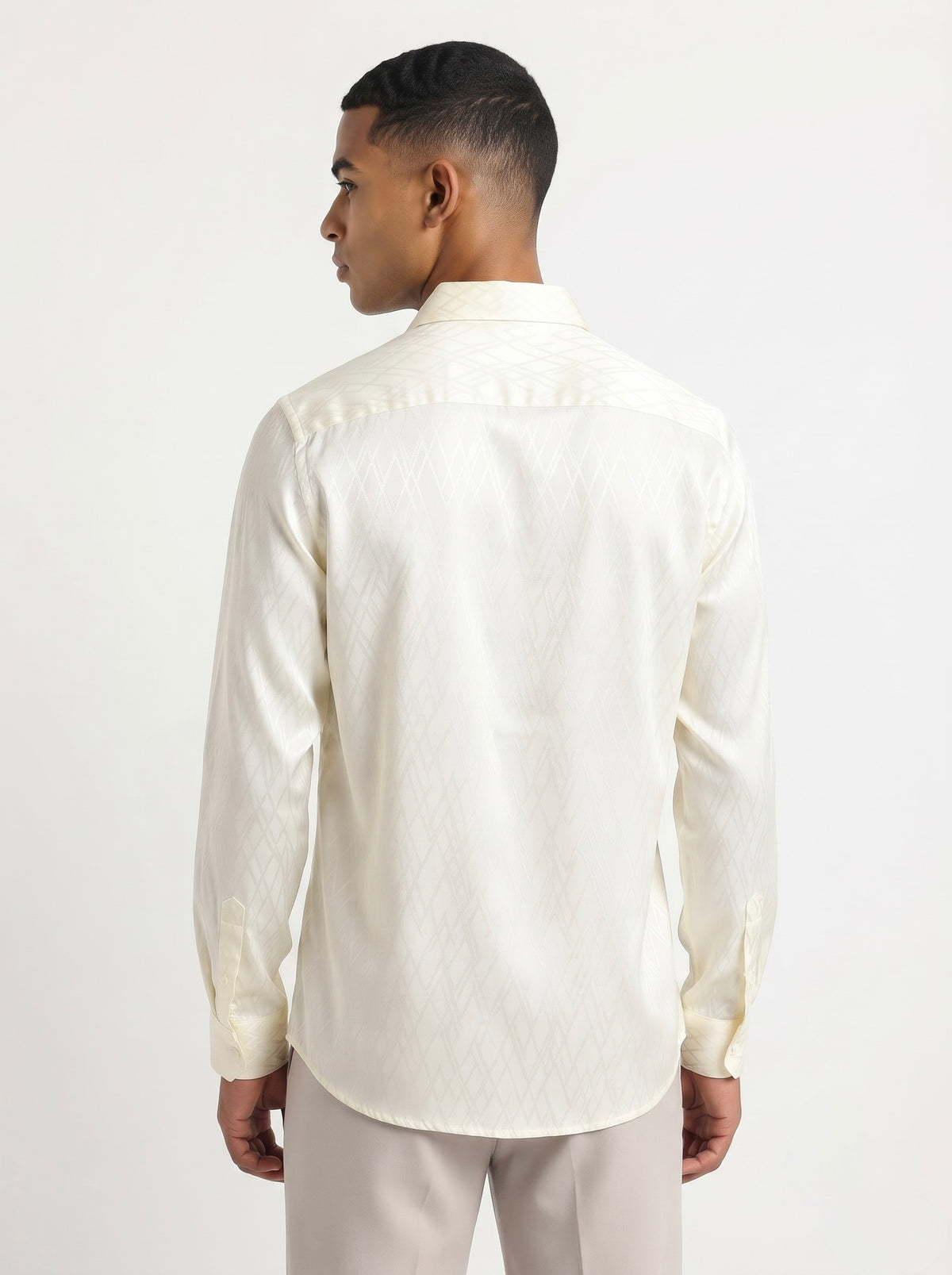 Men’s Cross Stripes Party Wear Shirt