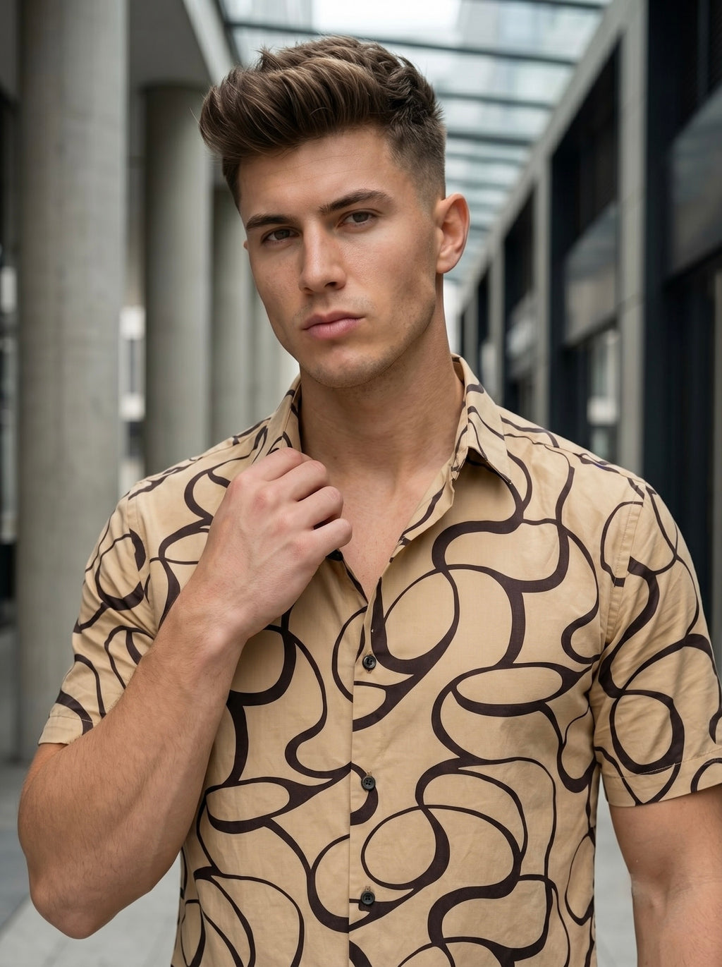 Digital Prints Half Sleeve Shirts - Sandal