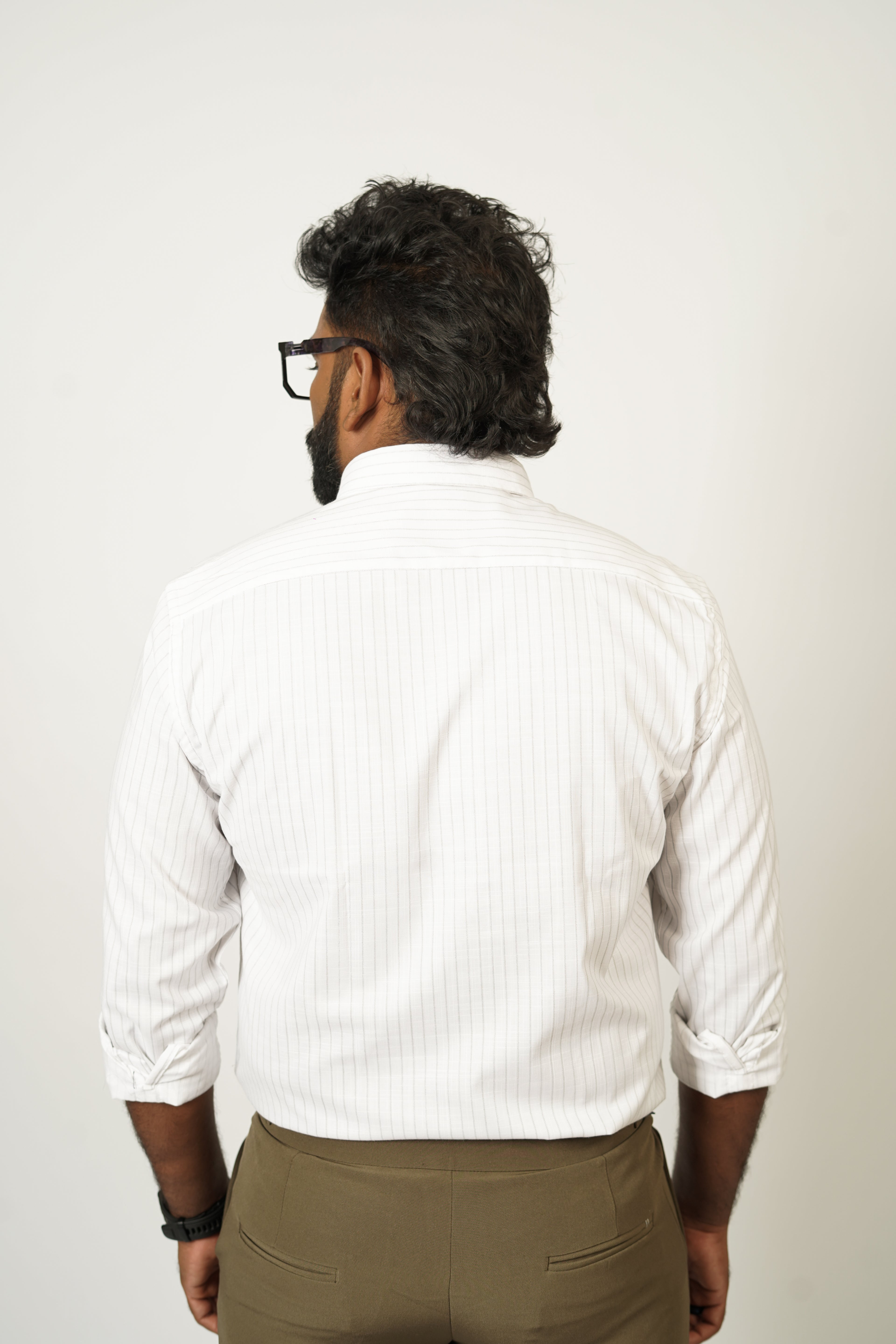 Men’s Pinstripe Button-Down Shirt - Snipes