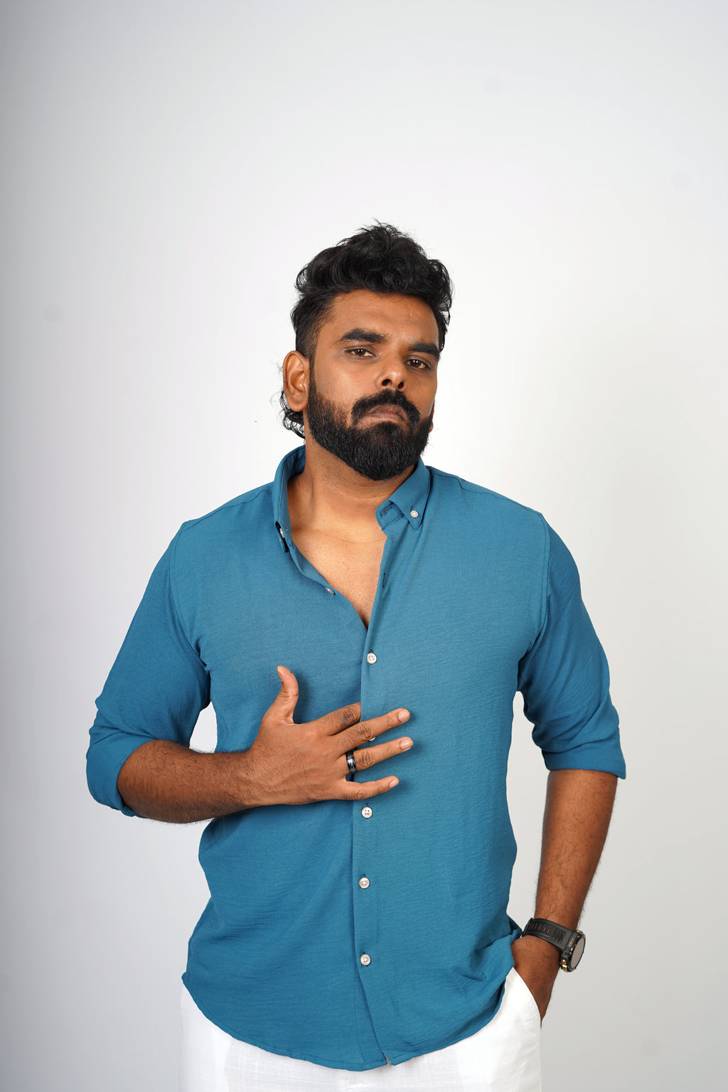 Viscose Fabric Dropdown Shirt - Snipes