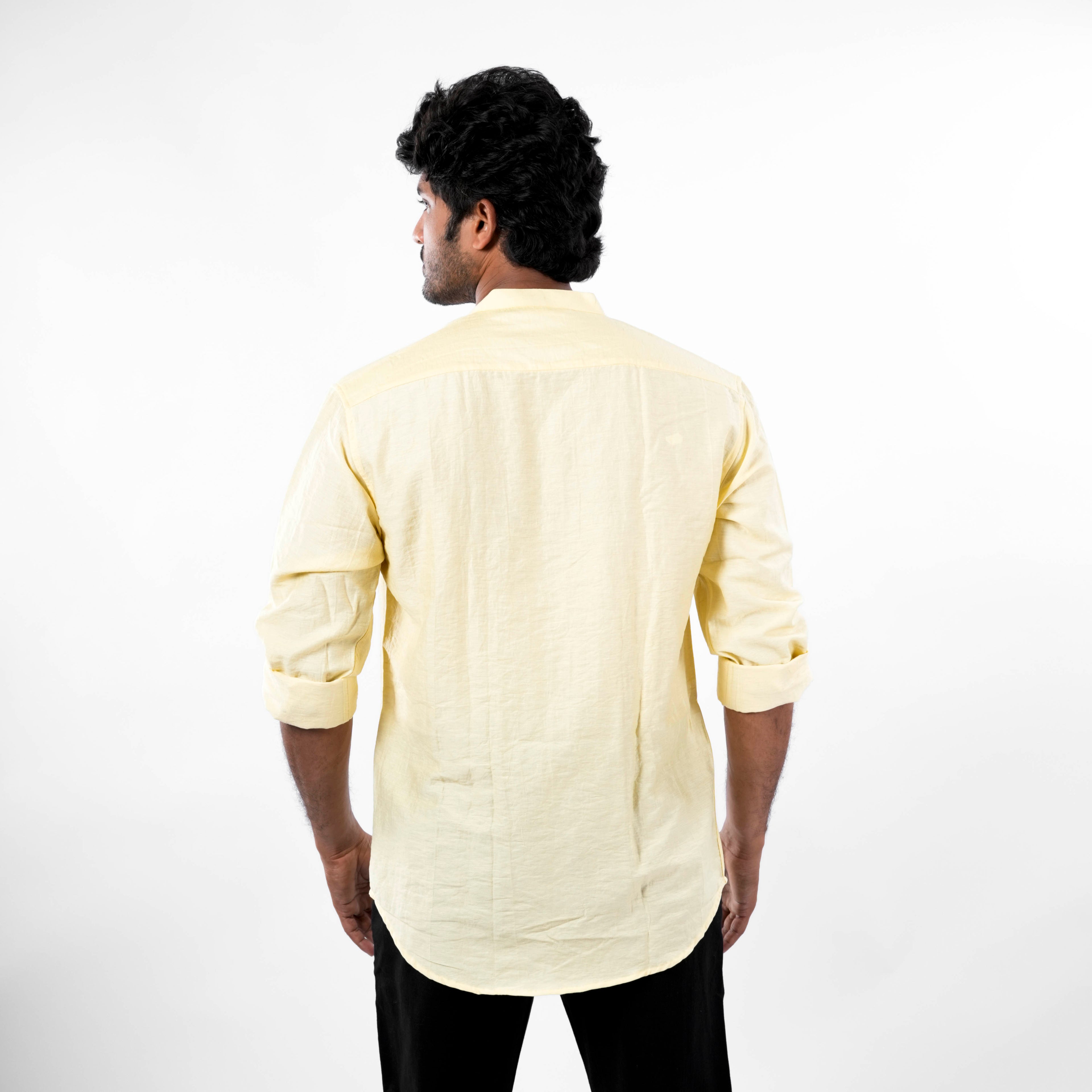 Mandarin Collar - Linen Shirt - Snipes