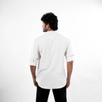 Mandarin Collar - Linen Shirt - Snipes