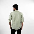 Mandarin Collar - Linen Shirt - Snipes